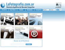 Tablet Screenshot of lafotografia.com.ar